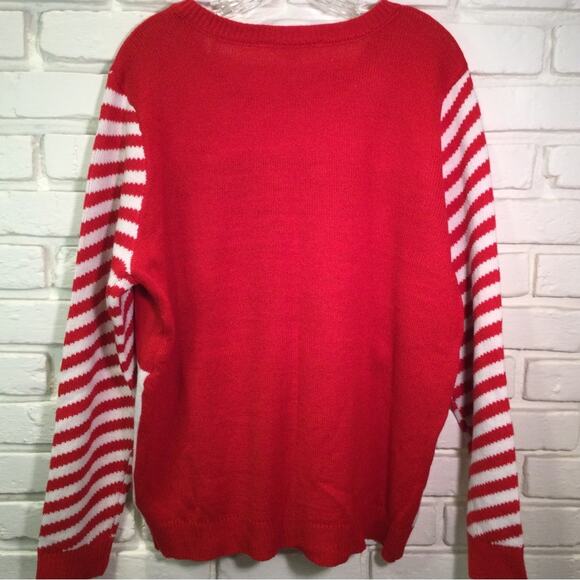 Ugly Christmas Sweater Reindeer Themed Juniors XXXL/3X/21 - Picture 3 of 5